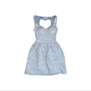 Candies XS Blue and White Mini Dress